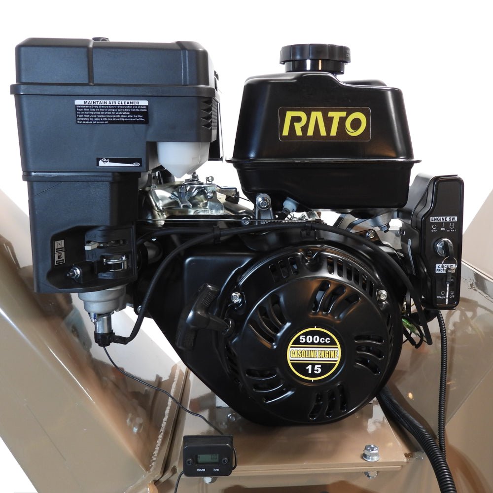 BigBear Power BBC52 Tornadic Wood Chipper 5" 15 HP Gas Powered Commercial Self Feeding Electric Start New