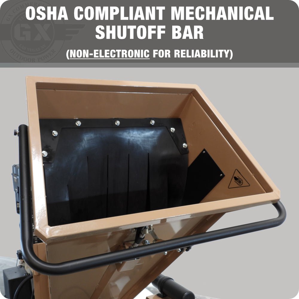 BigBear Power BBC52 Tornadic Wood Chipper 5" 15 HP Gas Powered Commercial Self Feeding Electric Start New