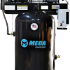 Mega Compressor MP-7580VM3 Air Compressor with Mag Starter 3 Phase 80 Gallon 7.5 HP 175 PSI Electric Start New
