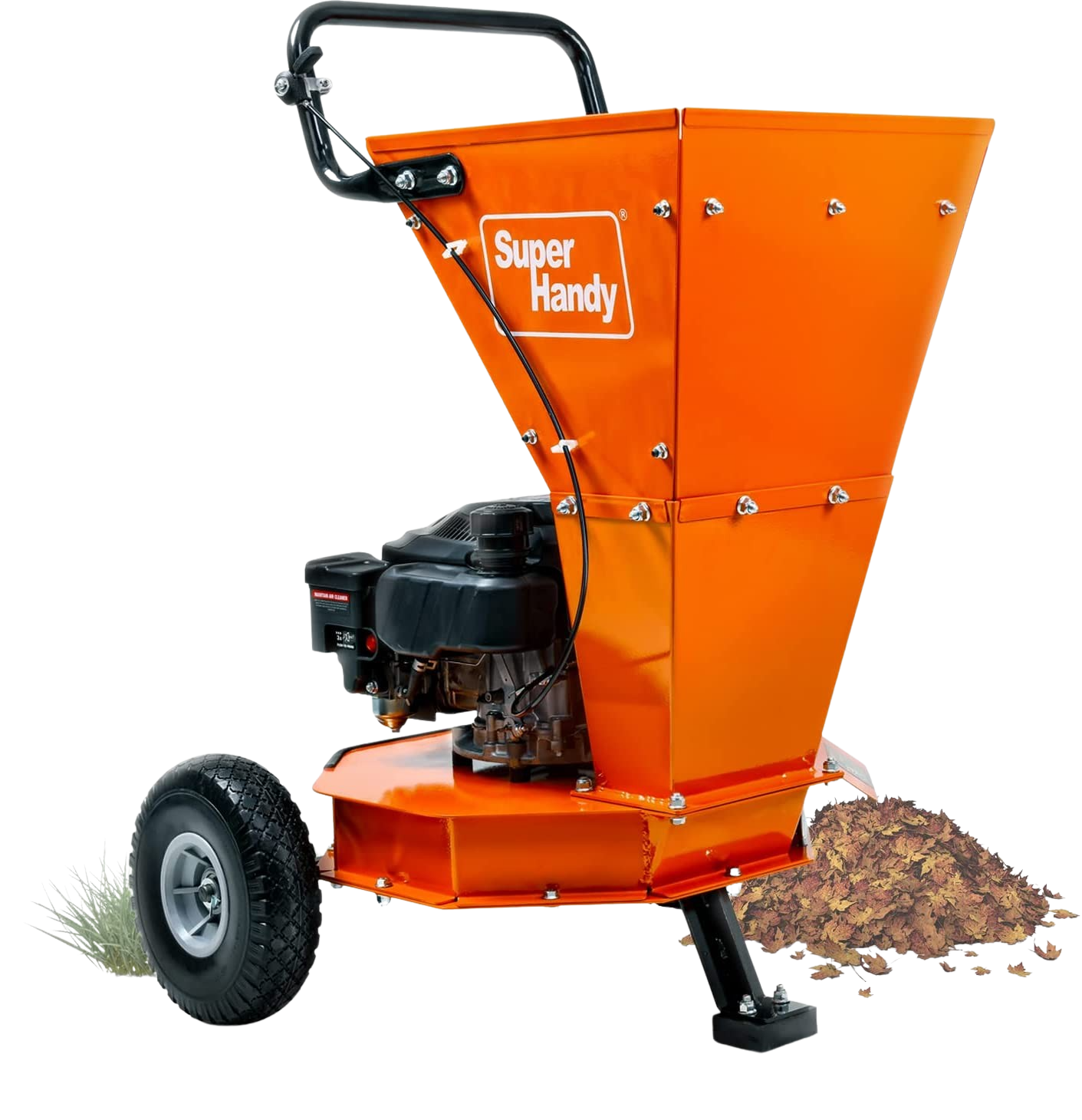 Super Handy GUO083 145CC OHV 3.4 HP 1" Inch Cutting Capacity Leaf Shredder Used