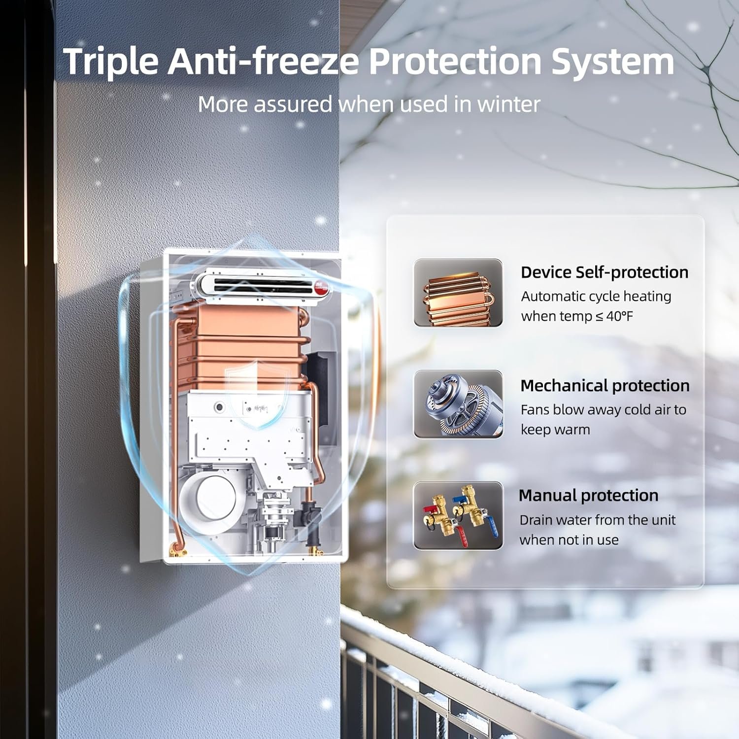 Mizudo CS120S Tankless Water Heater Natural Gas 5.1 GPM 120,000 BTU New