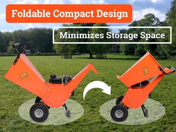 EFCUT R30 Wood Chipper 3" Shredder Mulcher 7HP 212cc Horizontal 4-stroke Gas-Powered Compact New