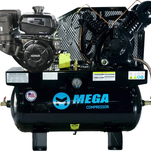 Mega Compressor MP-14030GTU Air Compressor 30 Gallon 14 HP 175 PSI Kohler Engine Gas Start New