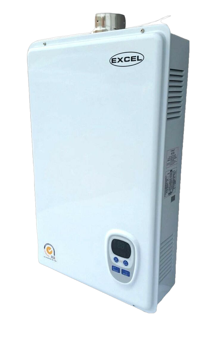 Excel 10009 Pro 6.6 GPM Liquid Propane LP Tankless Water Heater Whole House with Flue Kit New