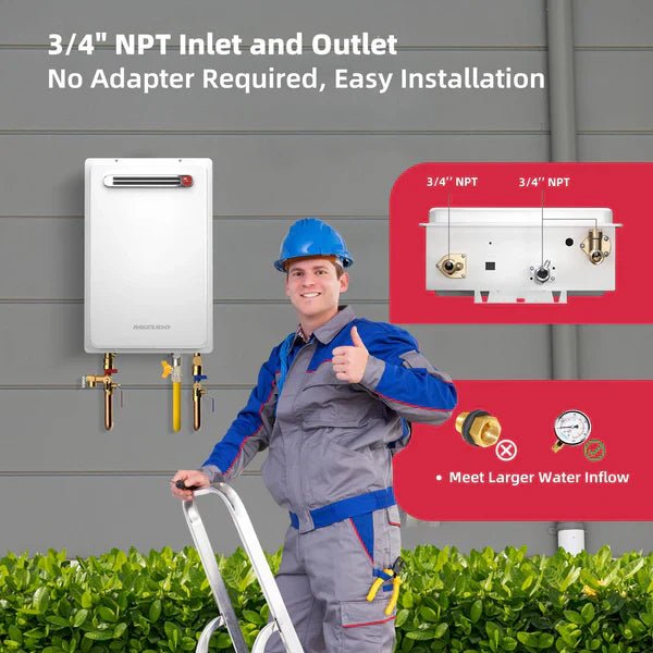 Mizudo CS120S Tankless Water Heater Natural Gas 5.1 GPM 120,000 BTU New