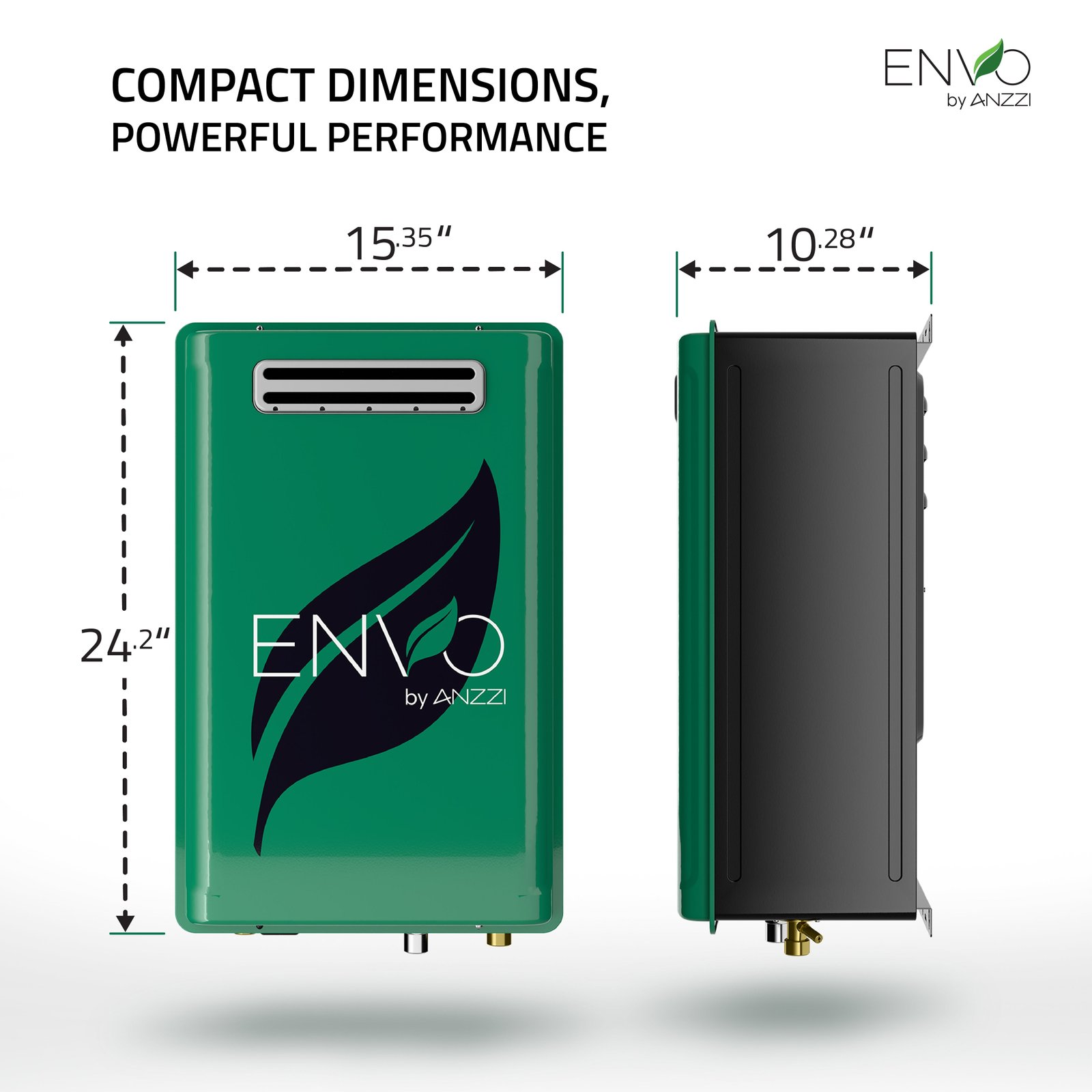 Anzzi Envo Tankless Water Heater Outdoor Natural Gas 8.3 GPM 199,000 BTU 120V New