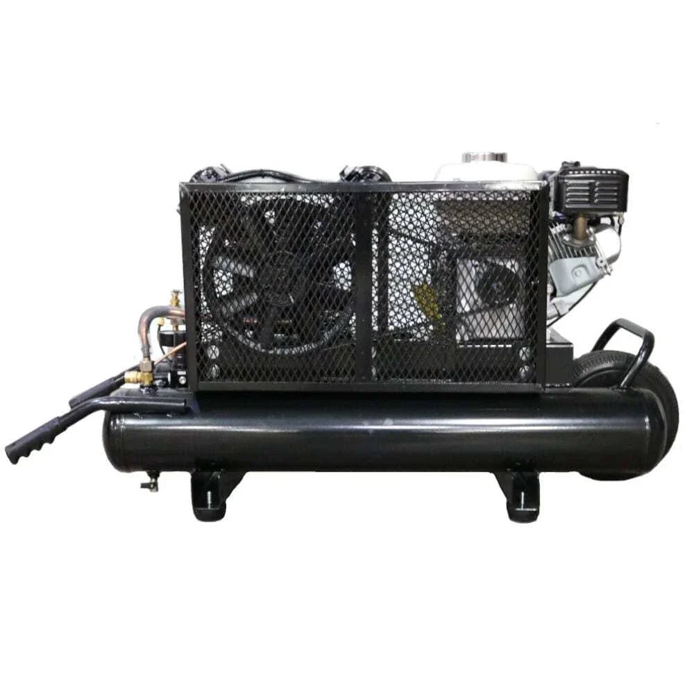 Mega Compressor MP-5510G200 Air Compressor Twin Tank Wheelbarrow 5.5 HP 10 Gallon 150 PSI Gas Honda Engine New